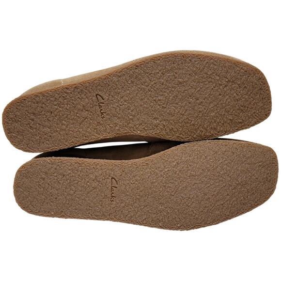 Clarks Men Shacre Iconic Desert Boots Size US 10W Dark Sand Beige Suede - Picture 5 of 6
